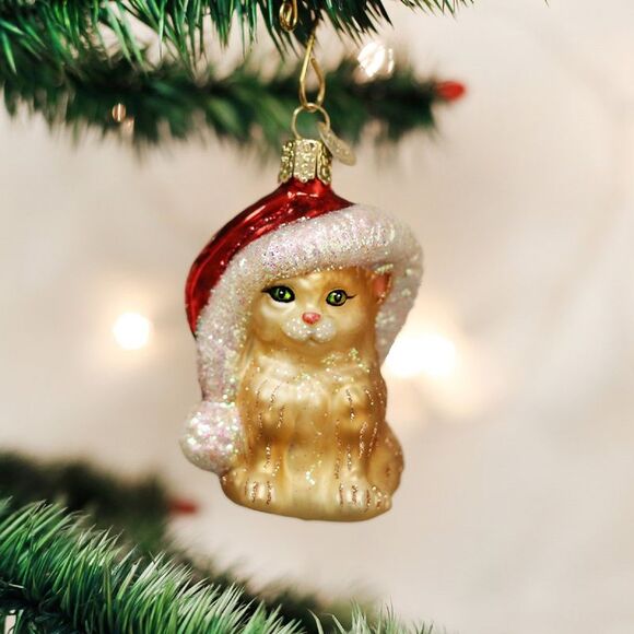 Santas Helper Kitten Christmas Holiday Ornament - Picture 4 of 7